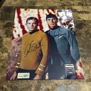 Nimoy Shatner - Star Trek shatner Leonard nimoy 8x10 photo​